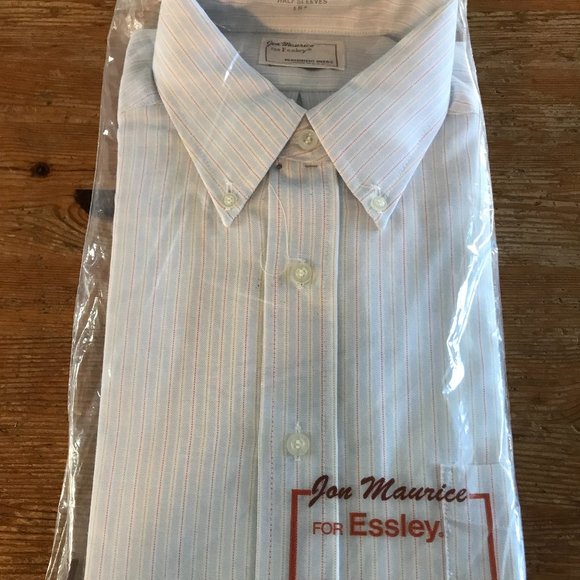 Jon Maurice for Essley Other - Vintage Deadstock JON MAURICE FASHION For ESSLEY 1970s striped button down shirt